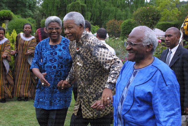 Archbishop Emeritus Ndungane, Nelson Mandela and Archbishop Emeritus Tutu 